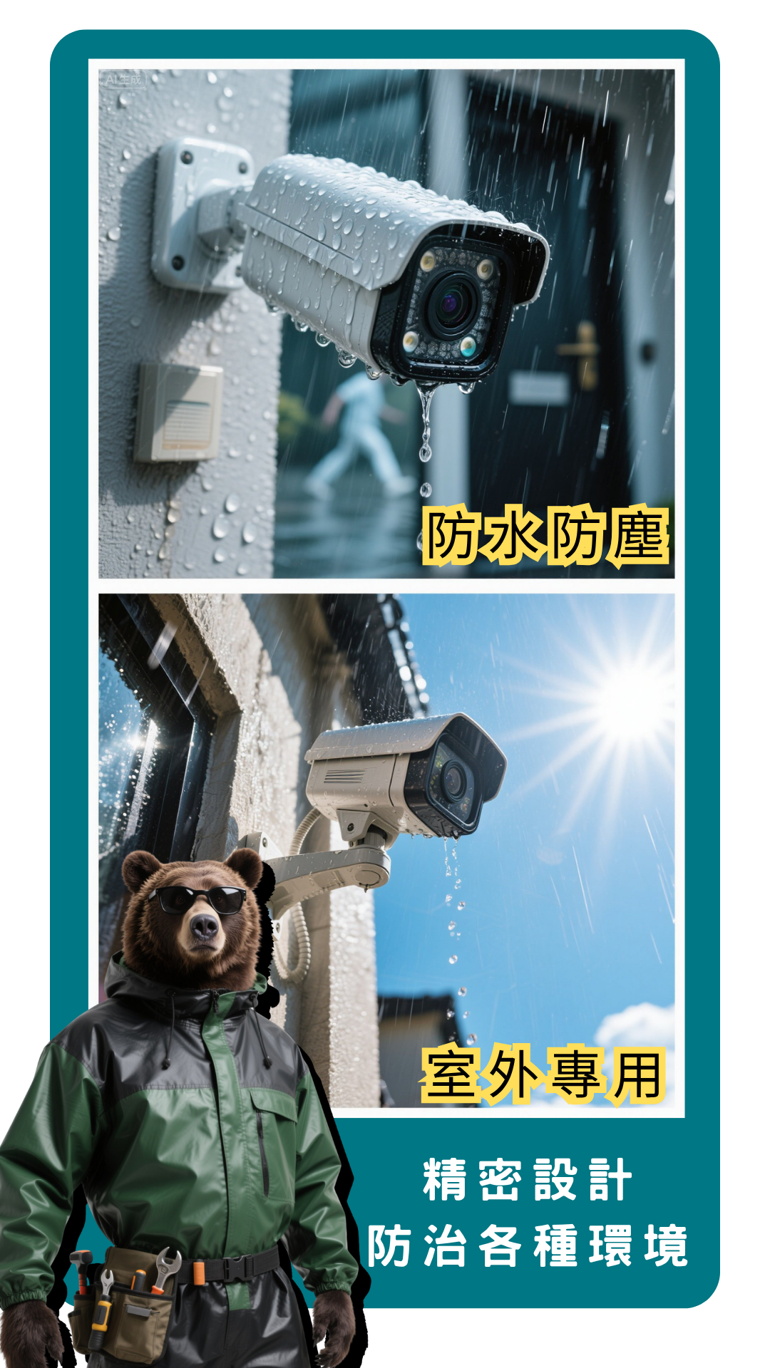 村屋閉路電視介紹8 (精密設計防治各種環境)